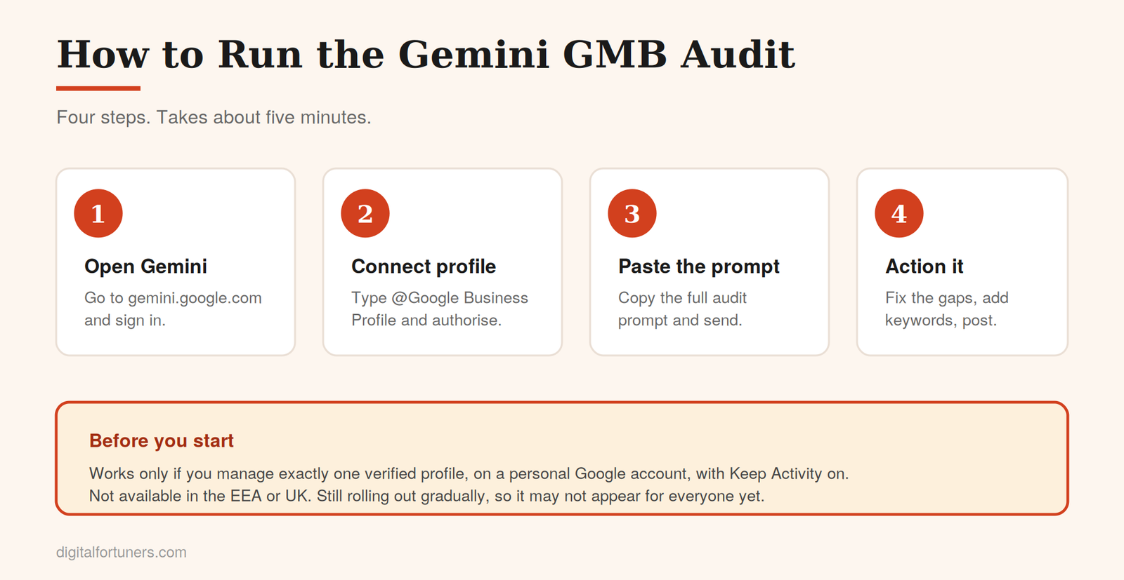 How to run the Gemini GMB Audit