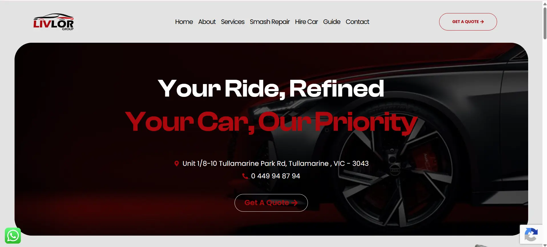 LiveLore Panels website screenshot